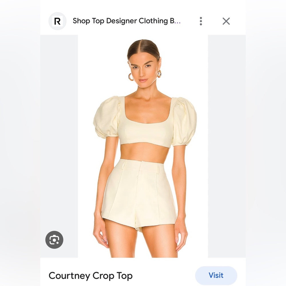 For Love & Lemons Courtney crop top